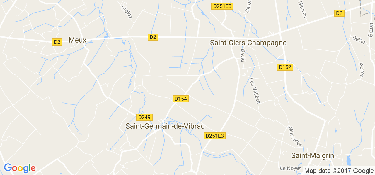 map de la ville de Saint-Germain-de-Vibrac