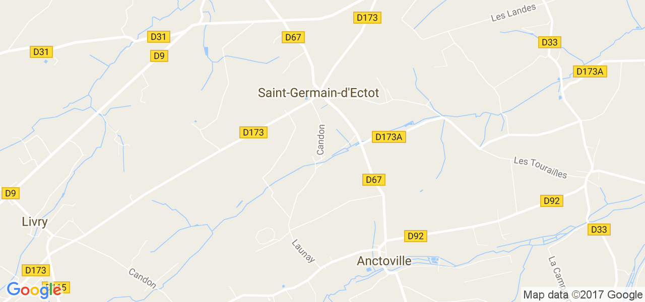 map de la ville de Saint-Germain-d'Ectot