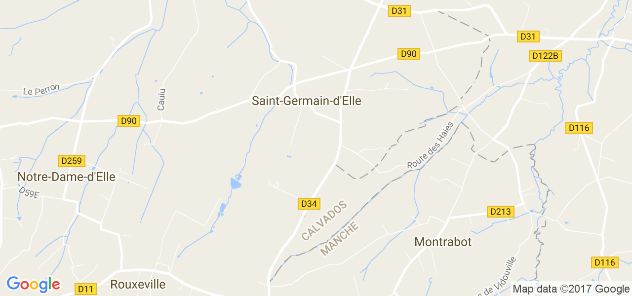 map de la ville de Saint-Germain-d'Elle