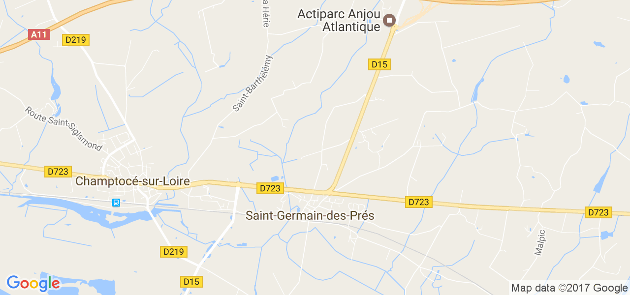 map de la ville de Saint-Germain-des-Prés