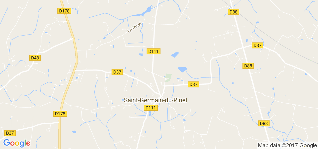 map de la ville de Saint-Germain-du-Pinel