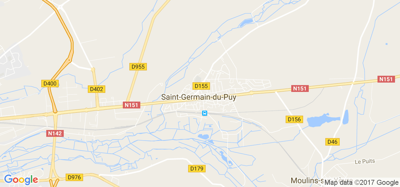 map de la ville de Saint-Germain-du-Puy