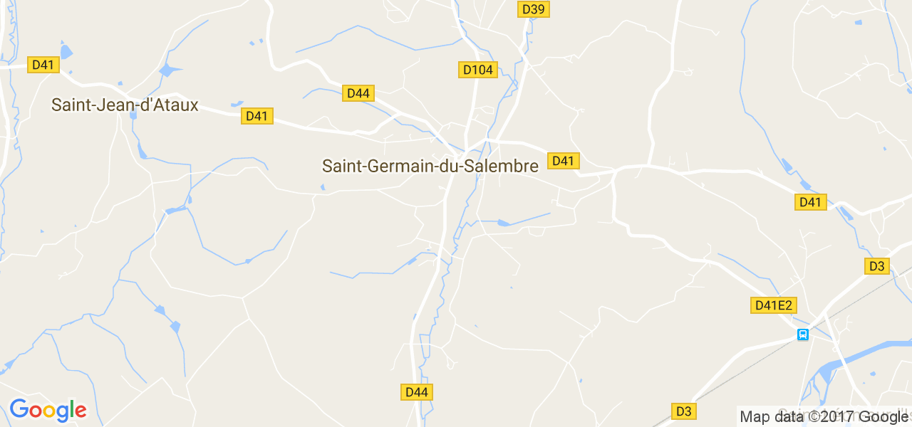 map de la ville de Saint-Germain-du-Salembre