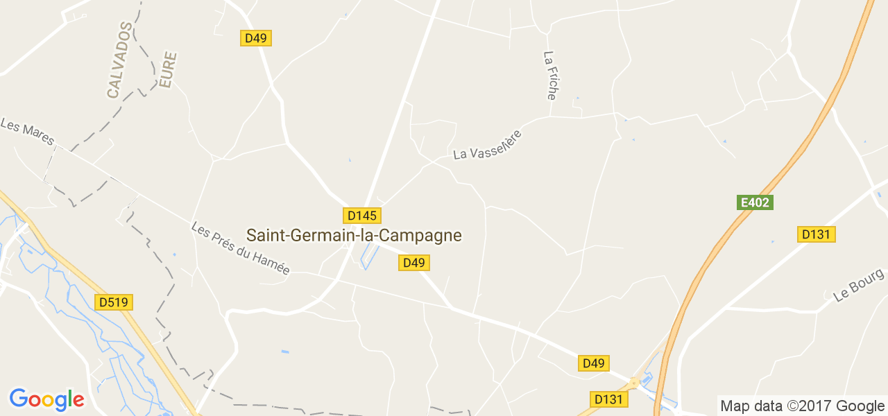 map de la ville de Saint-Germain-la-Campagne