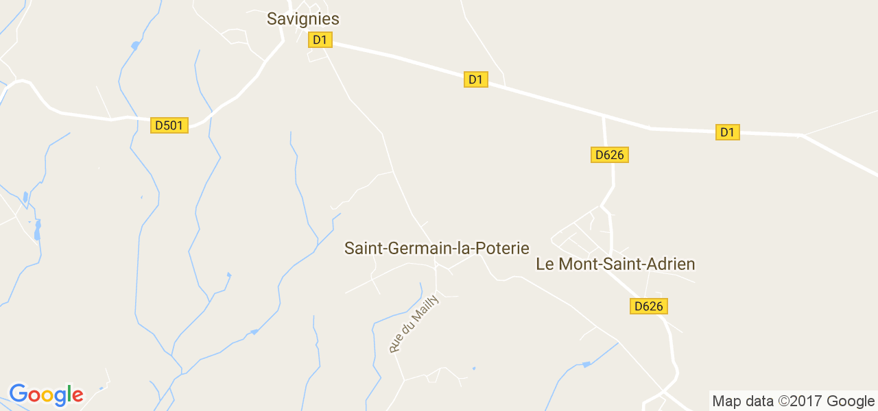 map de la ville de Saint-Germain-la-Poterie