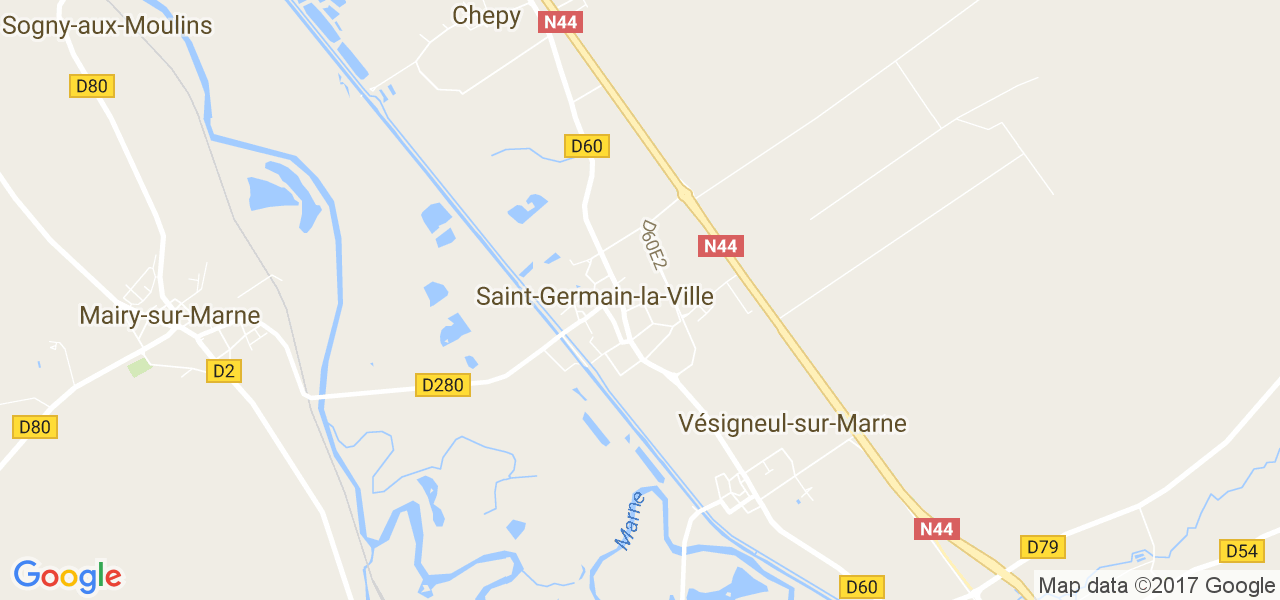 map de la ville de Saint-Germain-la-Ville