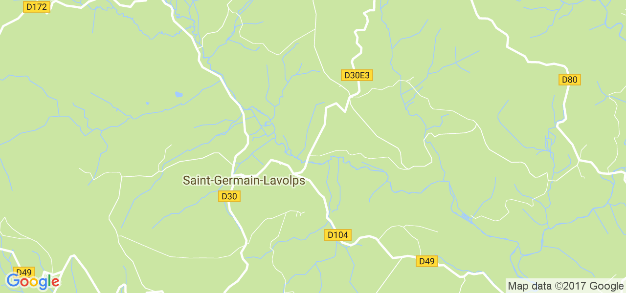 map de la ville de Saint-Germain-Lavolps