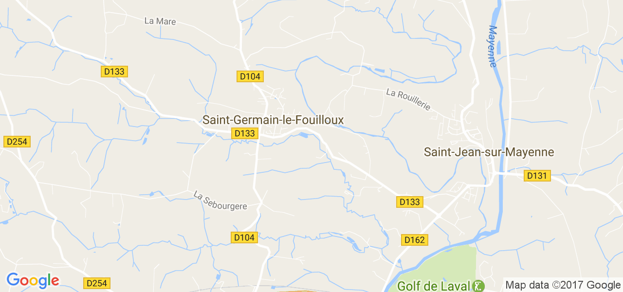 map de la ville de Saint-Germain-le-Fouilloux