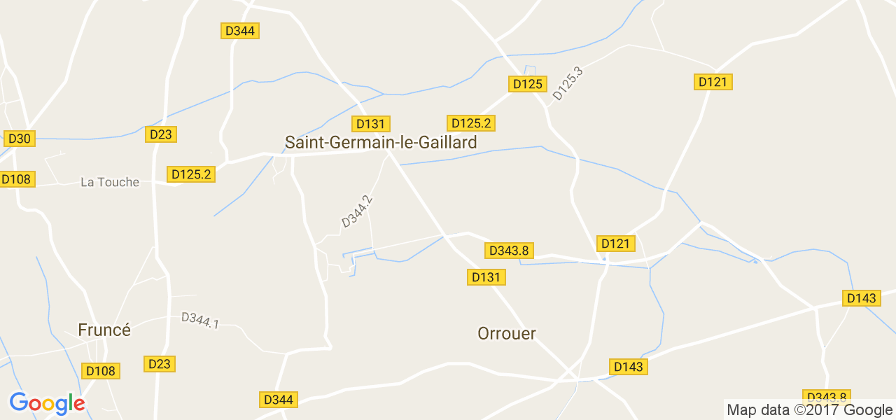 map de la ville de Saint-Germain-le-Gaillard