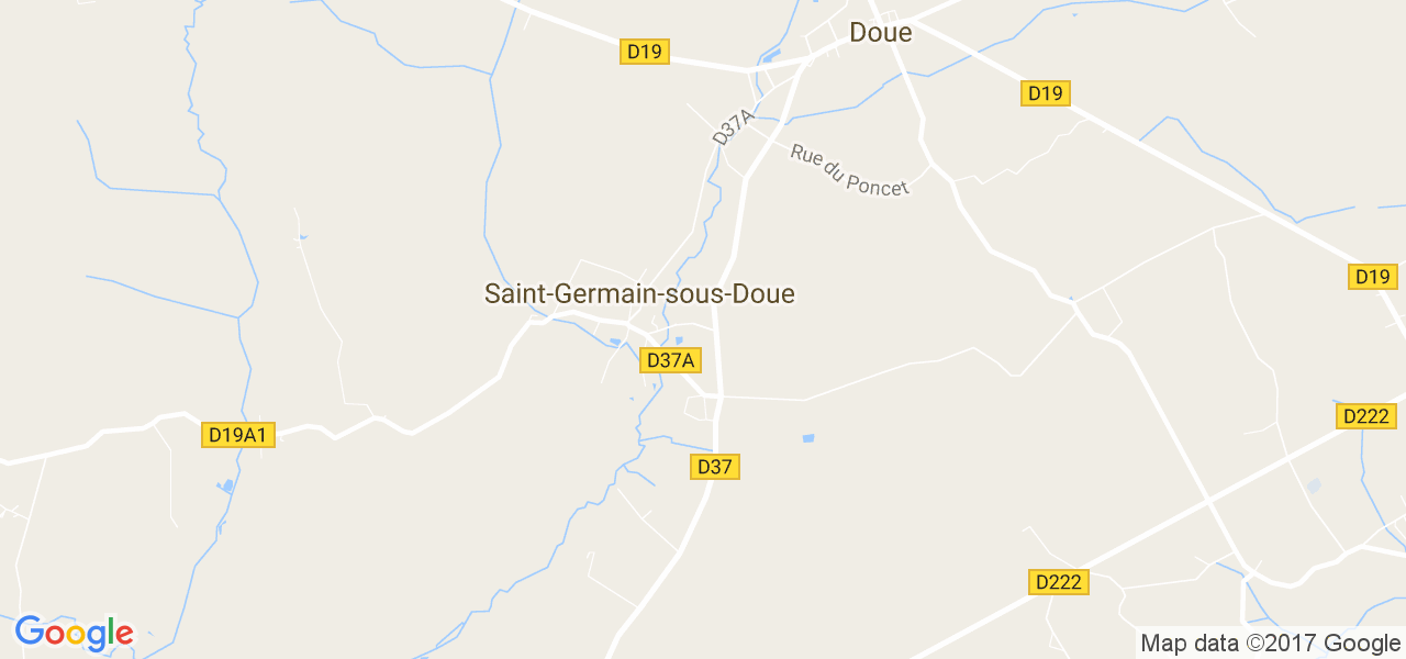 map de la ville de Saint-Germain-sous-Doue