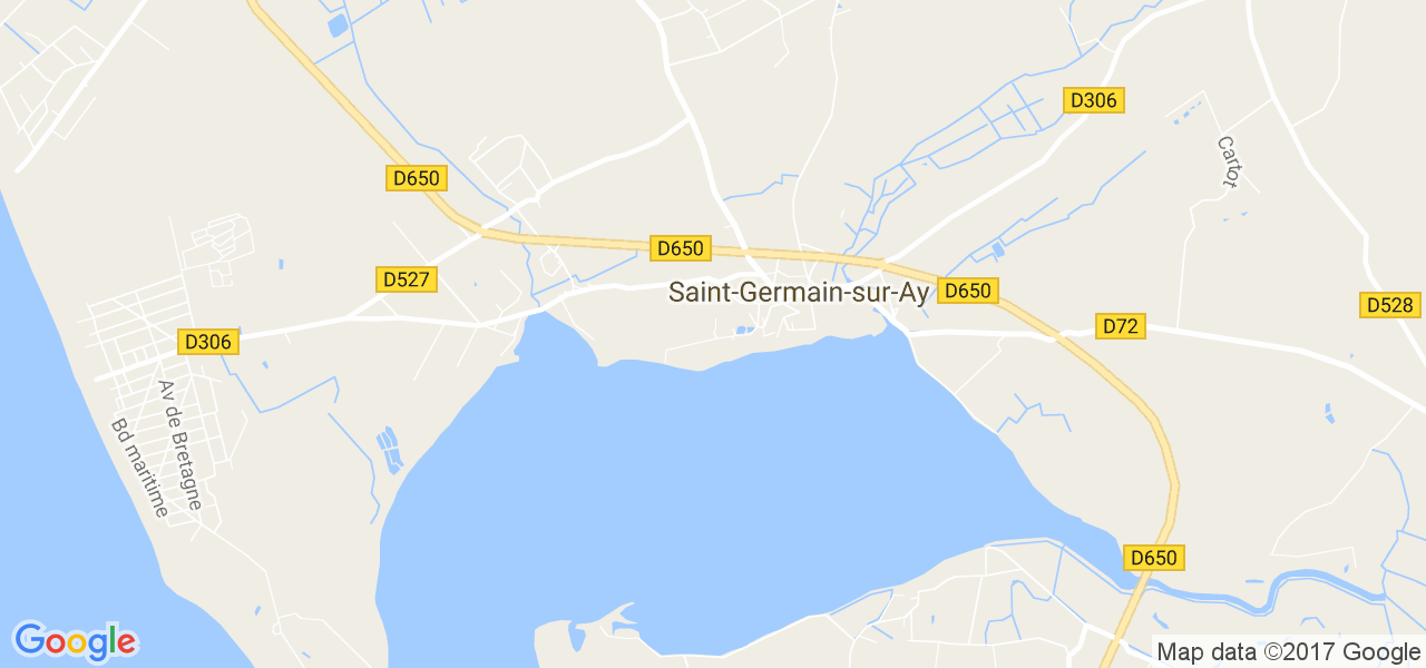 map de la ville de Saint-Germain-sur-Ay