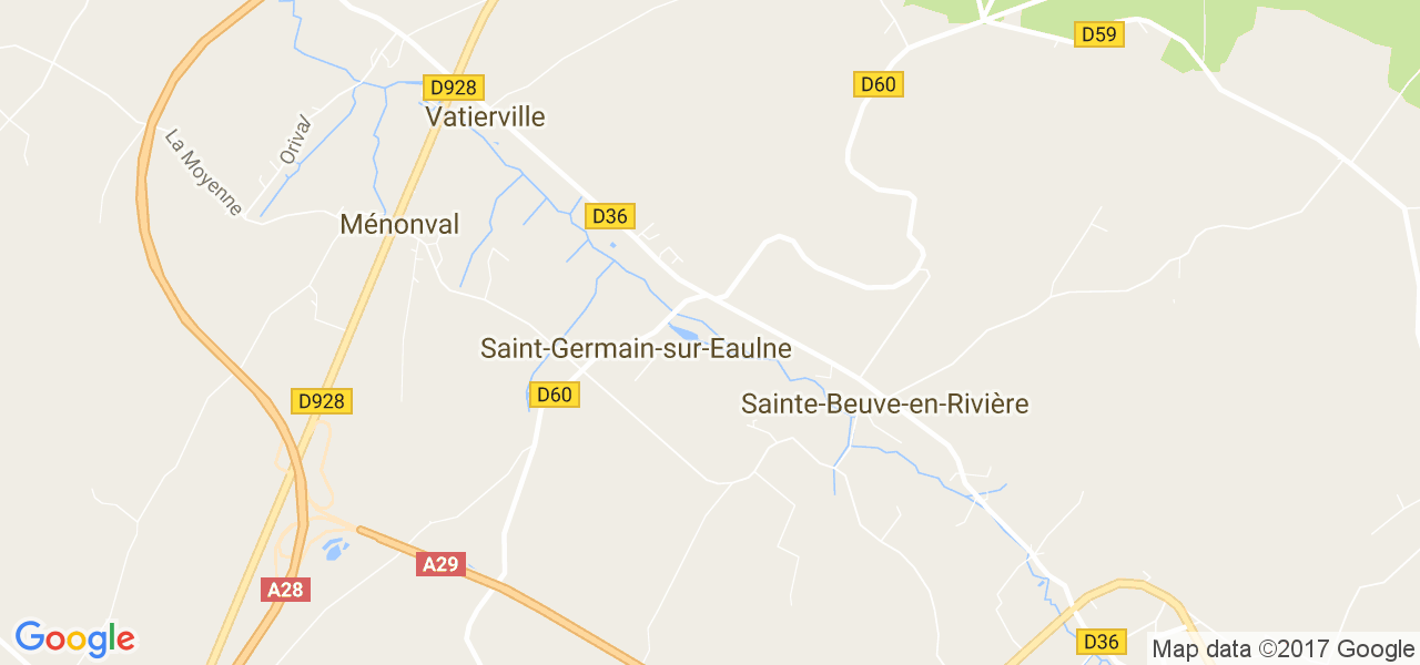 map de la ville de Saint-Germain-sur-Eaulne