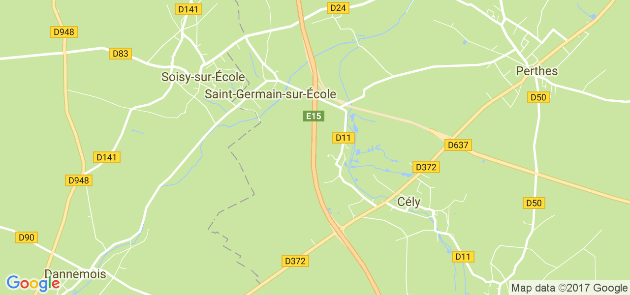 map de la ville de Saint-Germain-sur-École