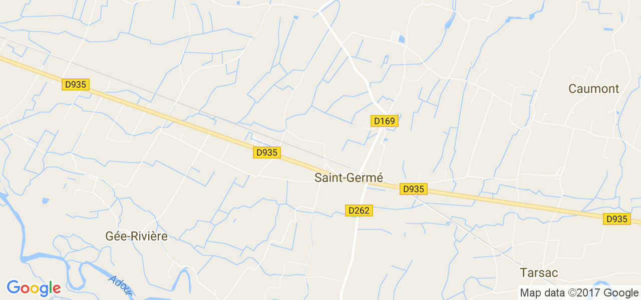 map de la ville de Saint-Germé