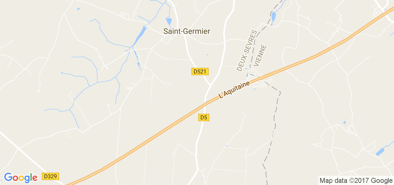 map de la ville de Saint-Germier