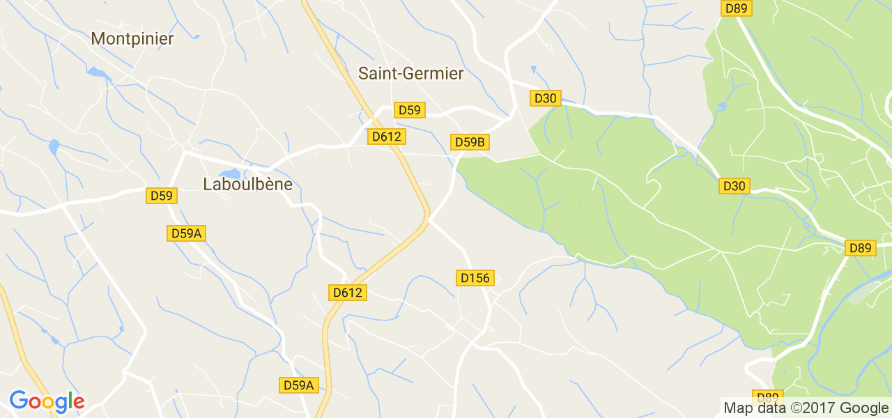 map de la ville de Saint-Germier