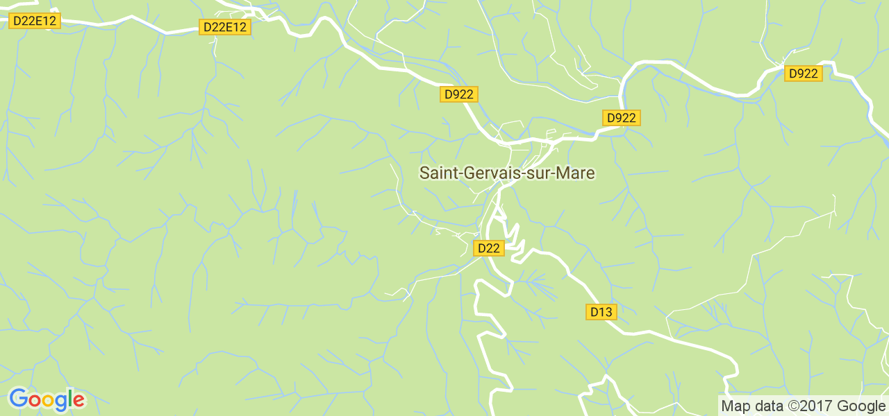 map de la ville de Saint-Gervais-sur-Mare