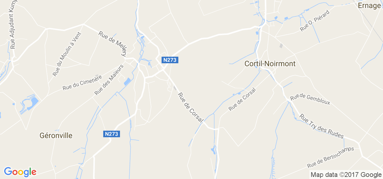 map de la ville de Saint-Géry