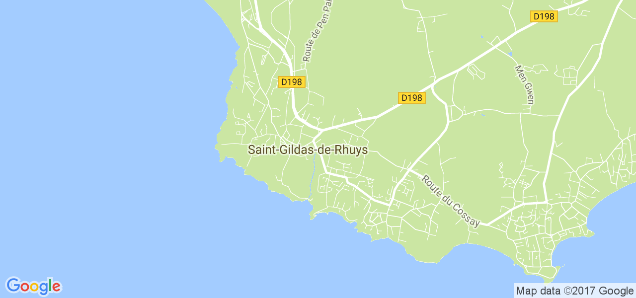 map de la ville de Saint-Gildas-de-Rhuys