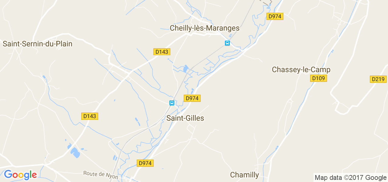 map de la ville de Saint-Gilles