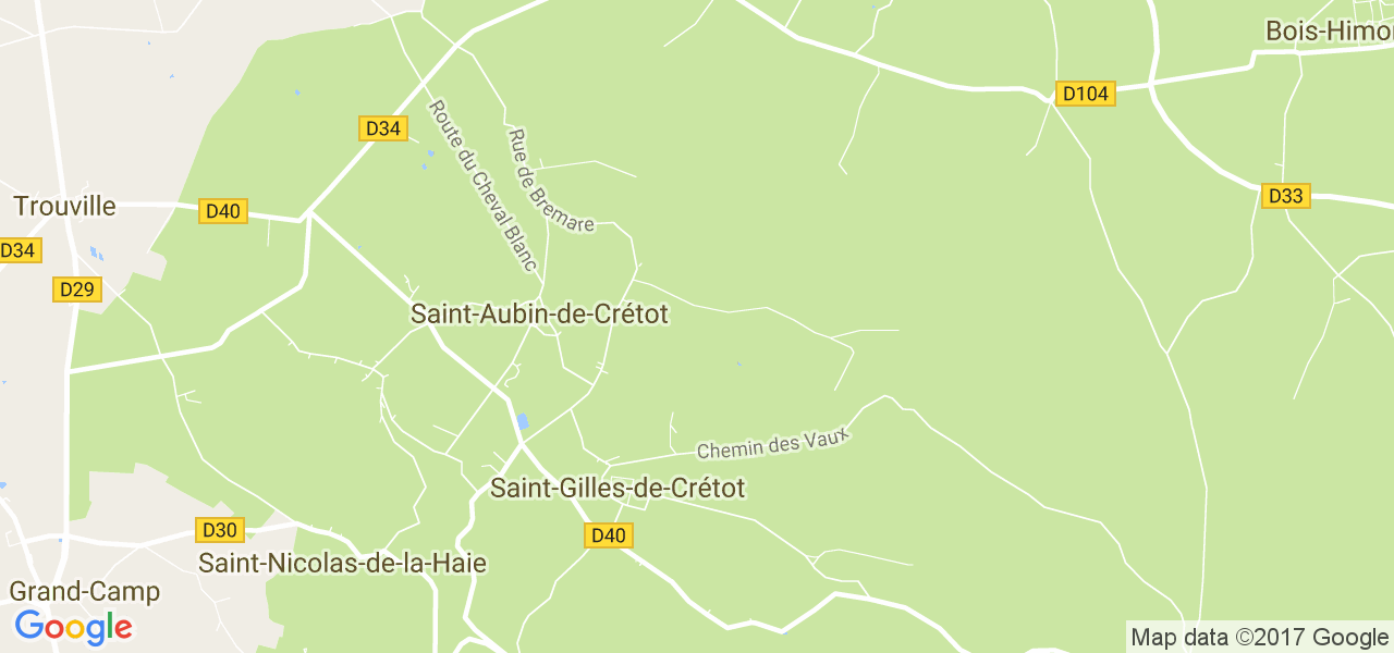 map de la ville de Saint-Gilles-de-Crétot