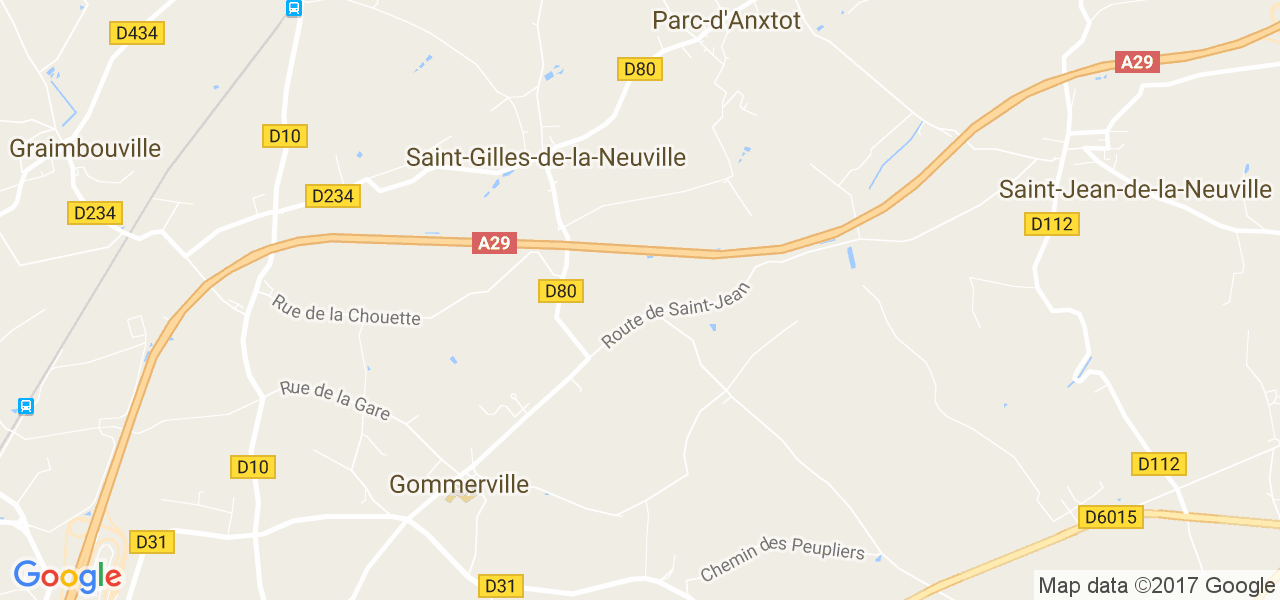 map de la ville de Saint-Gilles-de-la-Neuville