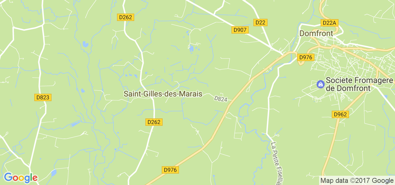 map de la ville de Saint-Gilles-des-Marais