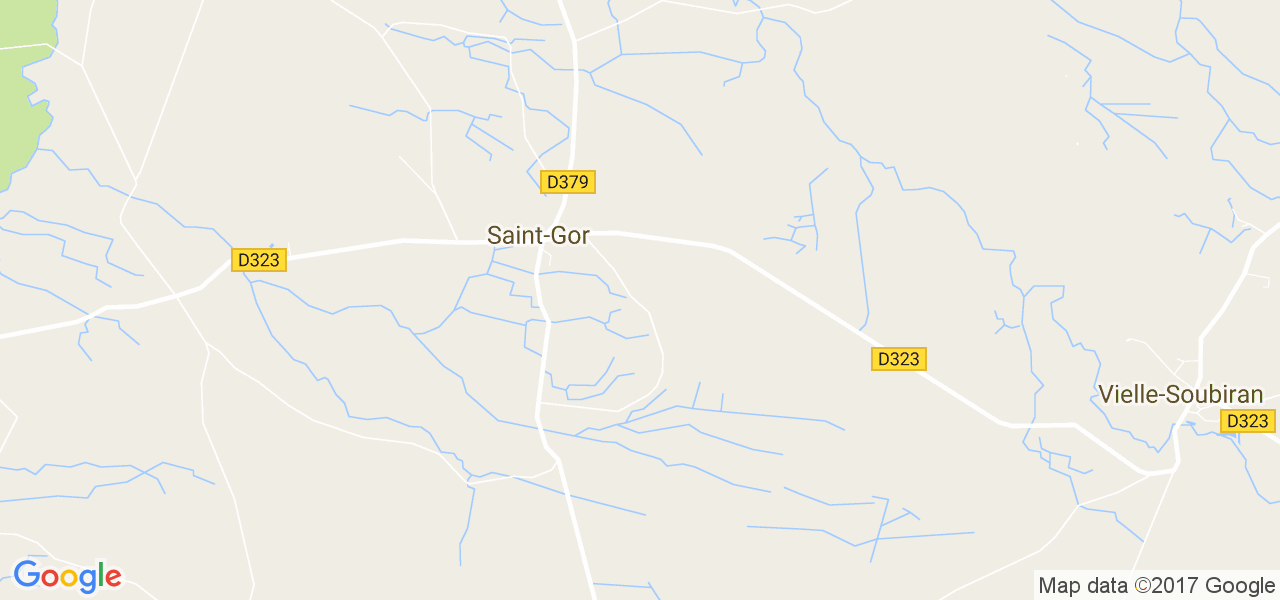 map de la ville de Saint-Gor