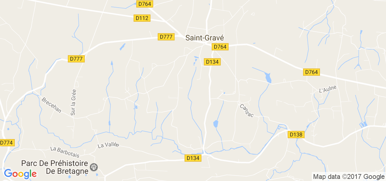 map de la ville de Saint-Gravé