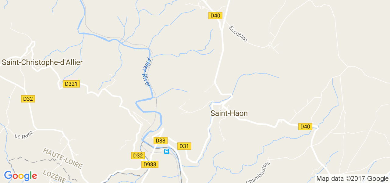 map de la ville de Saint-Haon