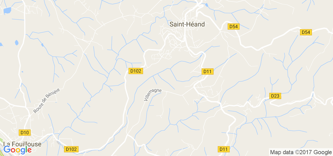 map de la ville de Saint-Héand