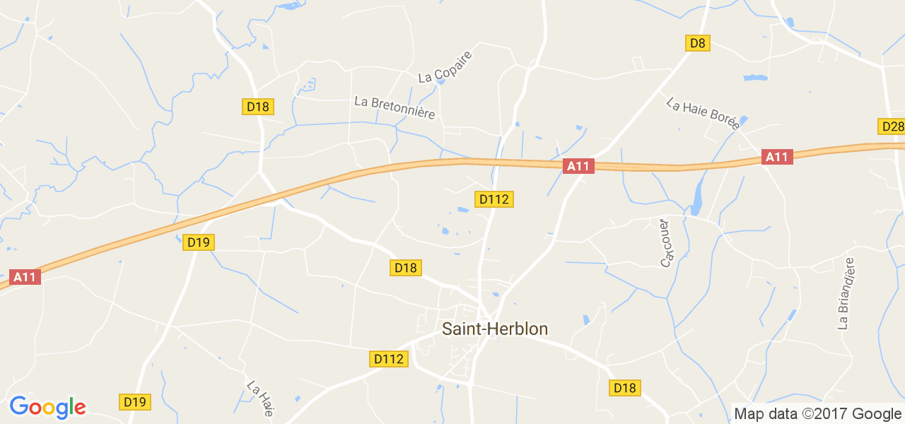 map de la ville de Saint-Herblon