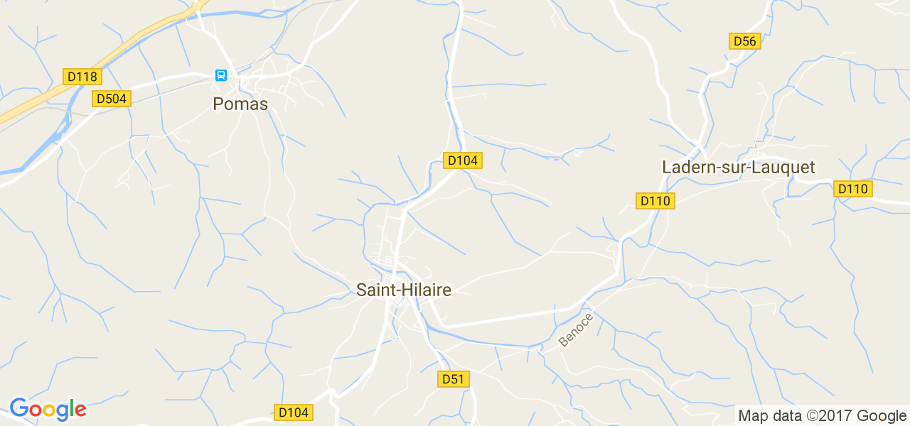 map de la ville de Saint-Hilaire