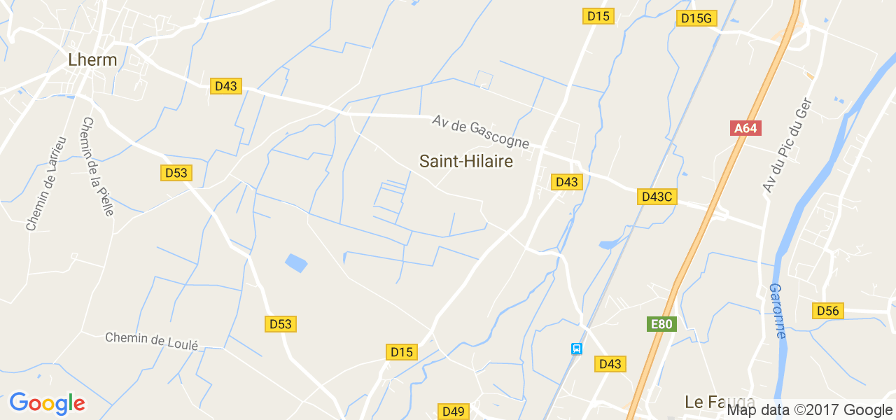 map de la ville de Saint-Hilaire