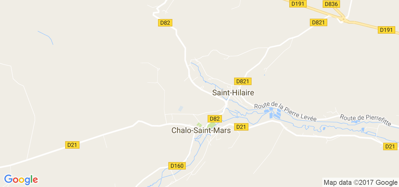 map de la ville de Saint-Hilaire