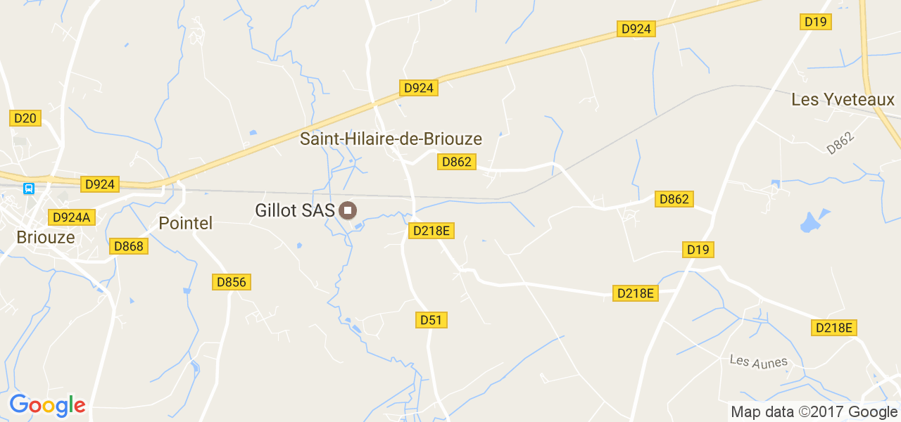 map de la ville de Saint-Hilaire-de-Briouze