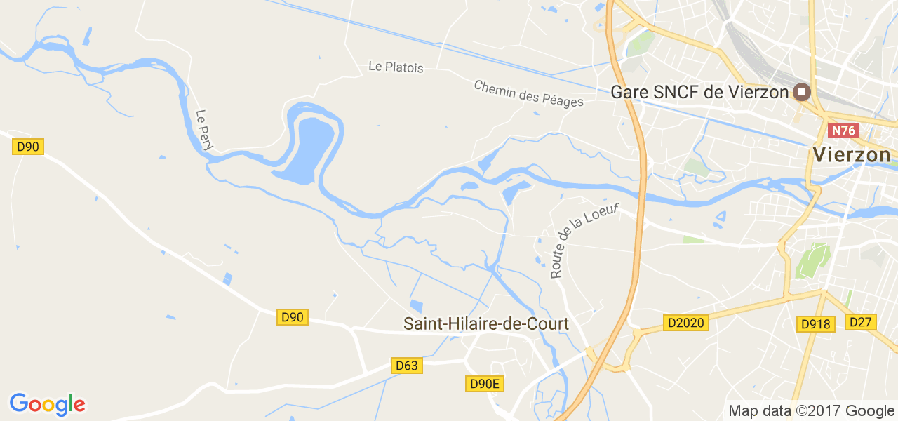 map de la ville de Saint-Hilaire-de-Court