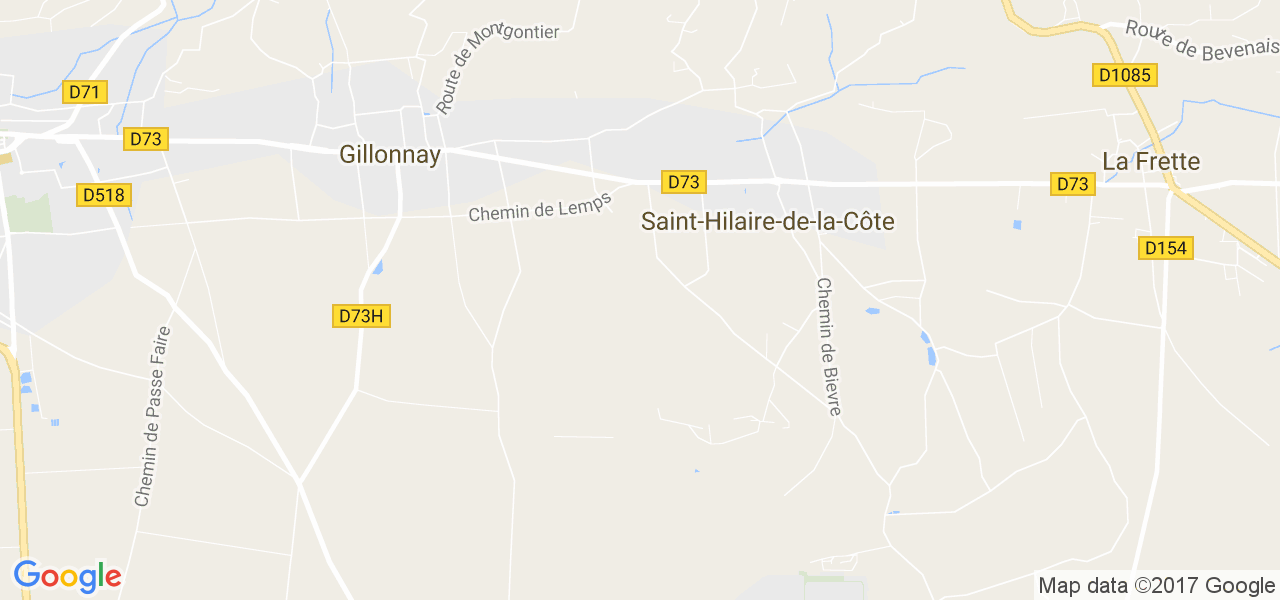 map de la ville de Saint-Hilaire-de-la-Côte