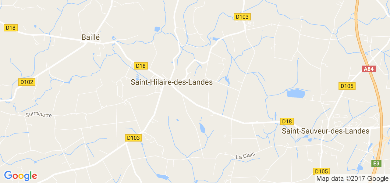 map de la ville de Saint-Hilaire-des-Landes