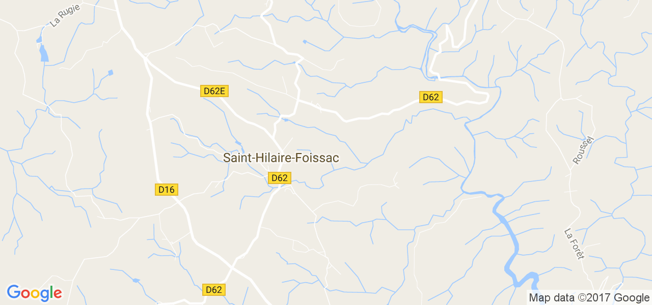 map de la ville de Saint-Hilaire-Foissac