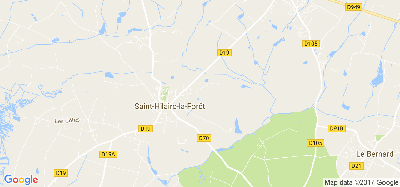 map de la ville de Saint-Hilaire-la-Forêt