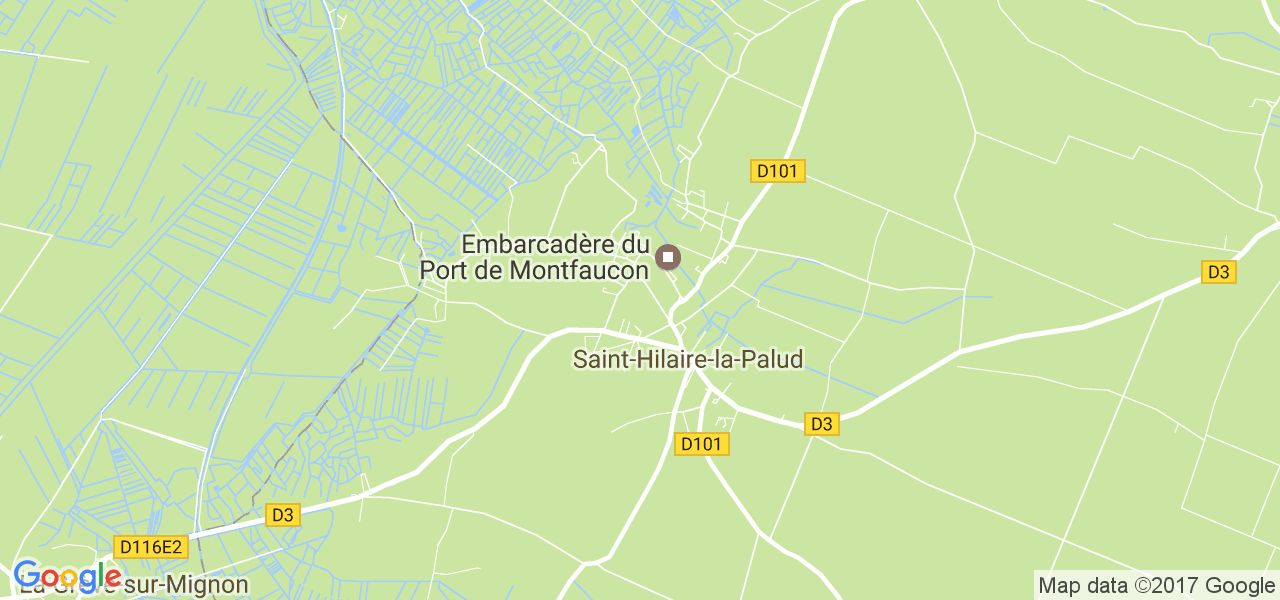 map de la ville de Saint-Hilaire-la-Palud