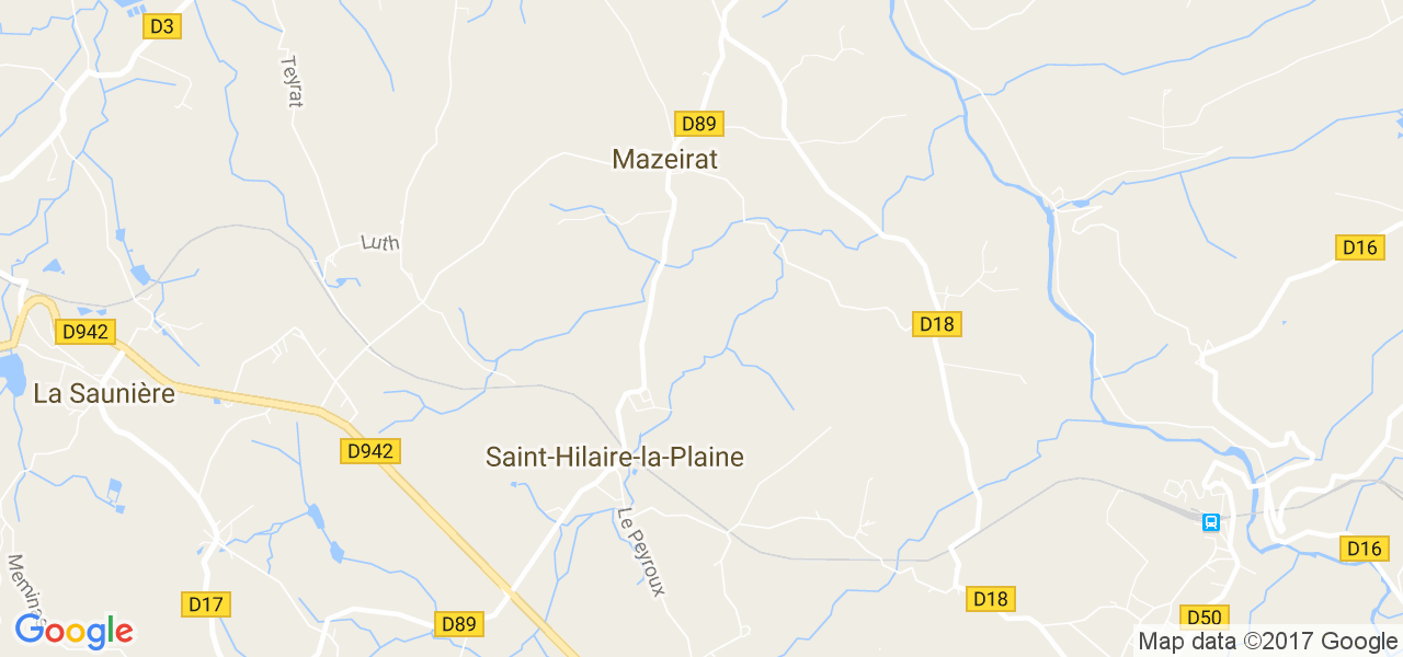 map de la ville de Saint-Hilaire-la-Plaine