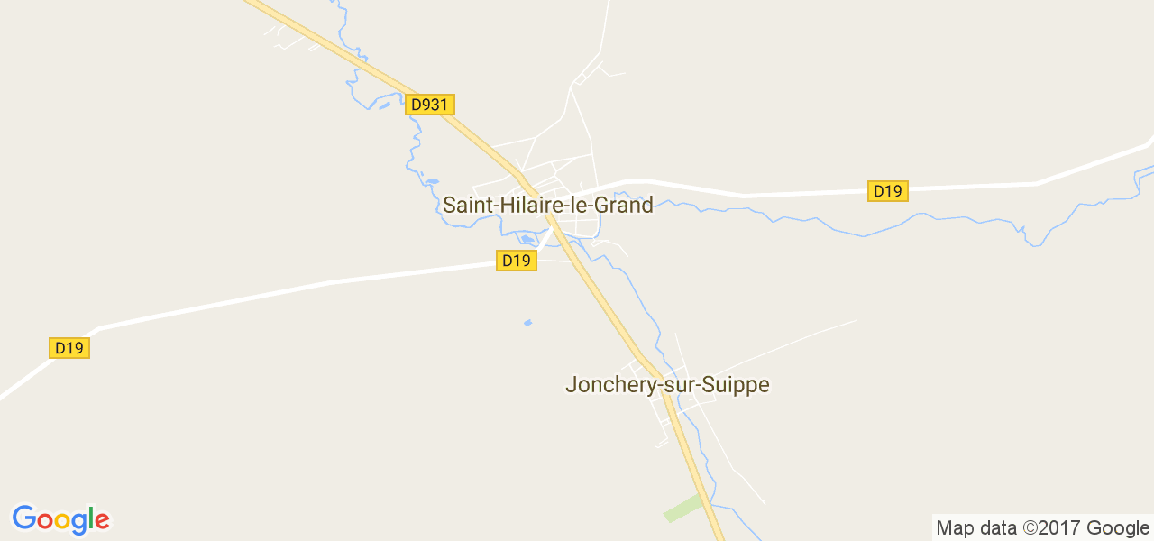 map de la ville de Saint-Hilaire-le-Grand