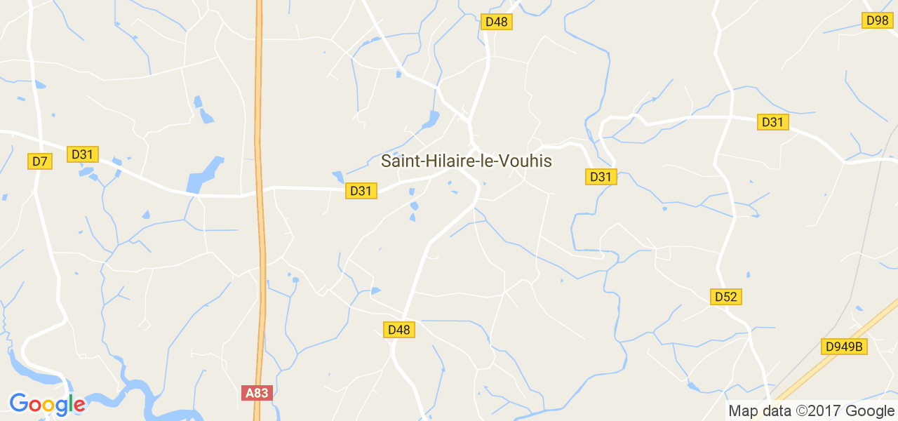 map de la ville de Saint-Hilaire-le-Vouhis