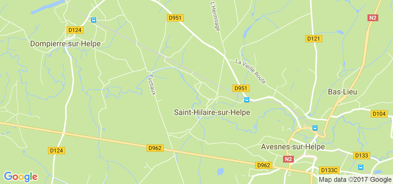 map de la ville de Saint-Hilaire-sur-Helpe