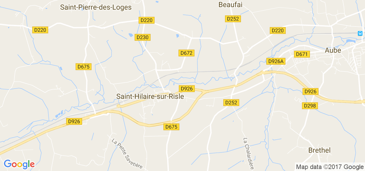 map de la ville de Saint-Hilaire-sur-Risle