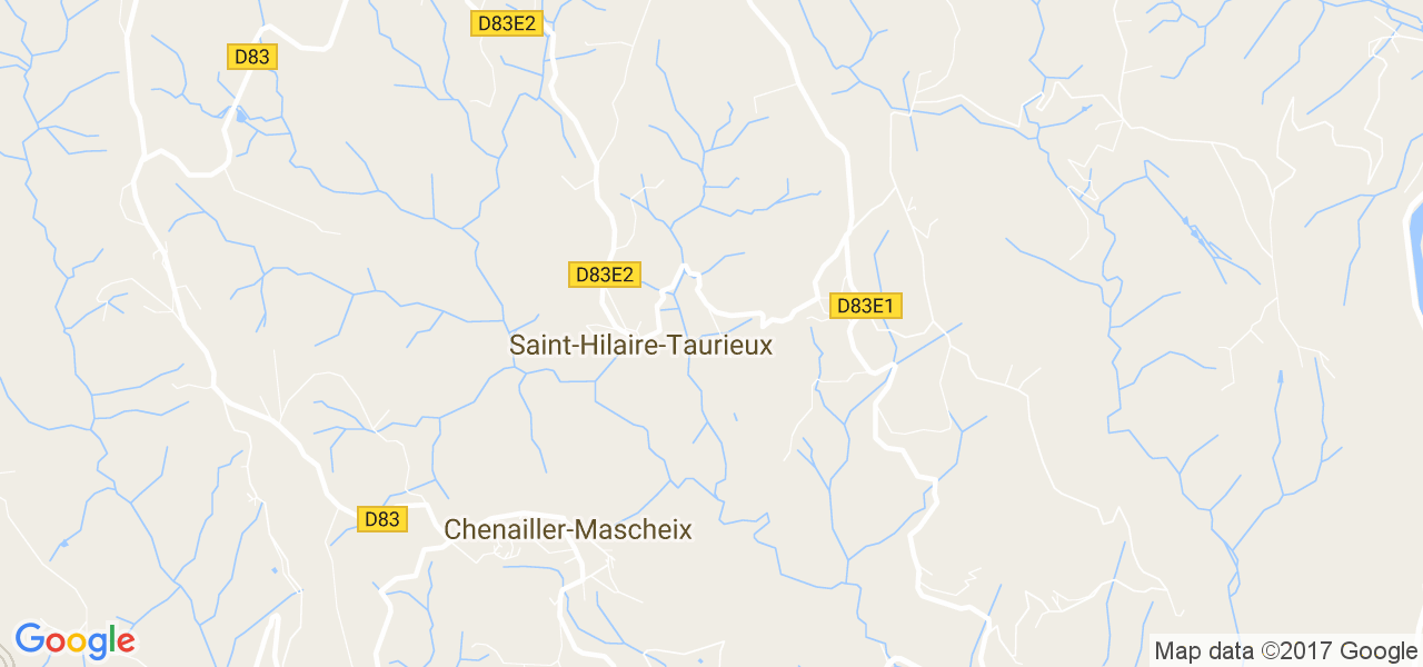 map de la ville de Saint-Hilaire-Taurieux