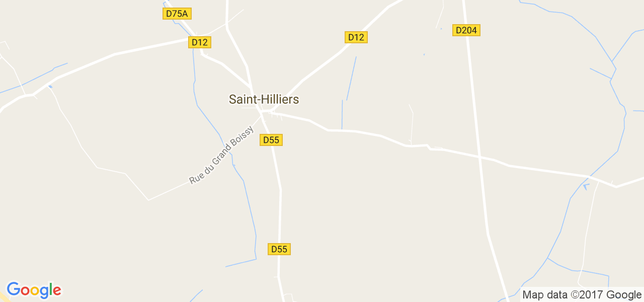 map de la ville de Saint-Hilliers