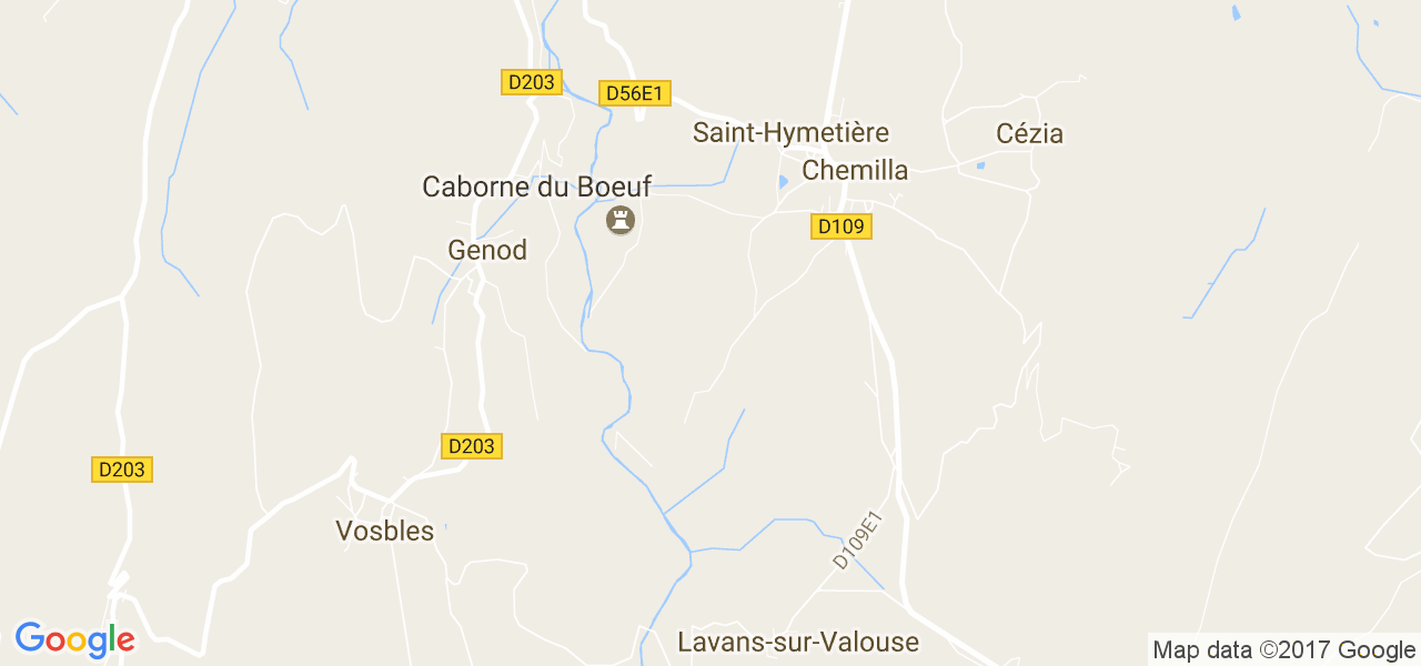 map de la ville de Saint-Hymetière